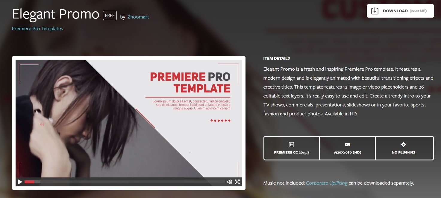 Premiere Pro Templates Downloads
